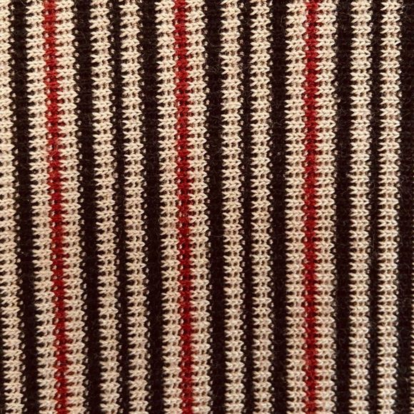 EK European Knits Sweater Vintage Cardigan Striped XL 65% Polyester 35% Cotton - Picture 3 of 4